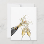 Invitation Aquarelle Verte Et Or Brunch & Bubbly (Dos)