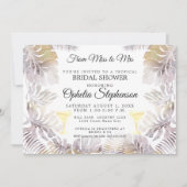 Invitation Aquarelle verte Fête des mariées d'or de sable (Devant)