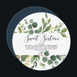 Invitation Aquarelle verte moderne de la feuille douce 16 Ann<br><div class="desc">Aquarelle verte moderne de la feuille douce 16 Invitation anniversaire Voir la collection correspondante dans Niche et Nest Store</div>