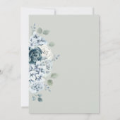 Invitation Aquarelle verte moderne Sage Mariage Floral (Dos)