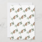 Invitation Aquarelle Vêtements bébé | Baby shower Boho Boy (Dos)