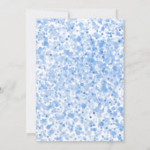 Invitation Aquarelle Vêtements bébé | Baby shower garçon (Dos)