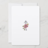 Invitation Aquarelle Vintage Alice Dans L'Onederland Annivers (Dos)