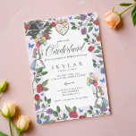 Invitation Aquarelle Vintage Alice Dans L'Onederland Annivers<br><div class="desc">Invitation tes invités à ta très importante date avec notre magnifique invitation de fête d'anniversaire vintage Alice en Ontario. Parfait pour un anniversaire d'Alice au pays des merveilles. Le design se compose d'un mélange de fleurs originales dessinées à la main et d'oeuvres d'art. Nous avons méticuleusement restauré l'iconique Alice in...</div>