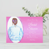 Invitation Aquarelle vintage Fête des mariées Jean Jacket (Debout devant)