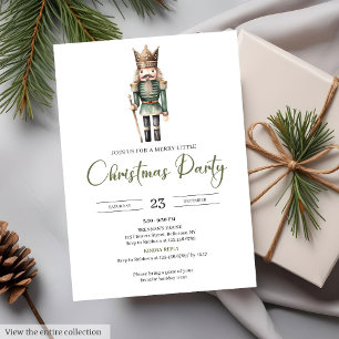 Invitation Aquarelle Vintage Neutre Terreux Minimaliste Noël