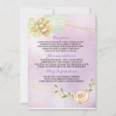 Invitation aquarelle violette chorale (Devant)
