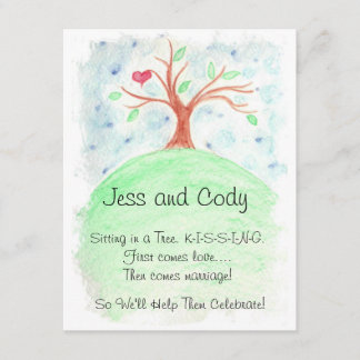 Invitation Aquarelle Wedding shower de couple