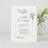Invitation Aquarelle Wedding shower des couples surprise (Debout devant)