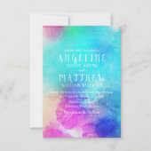 Invitation Aquarelle Whimsal Floral Moderne (Devant)
