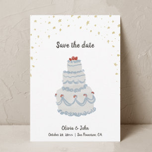 Invitation Aquarelle Whimsical Enregistrer la date