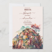 Invitation Aquarelle Whimsical Italien Destination Bridal (Devant)