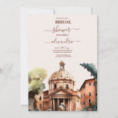 Invitation Aquarelle Whimsical Italien Destination Bridal (Devant)