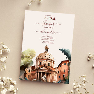 Invitation Aquarelle Whimsical Italien Destination Bridal