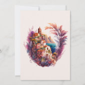 Invitation Aquarelle Whimsical Italien Destination Bridal (Dos)