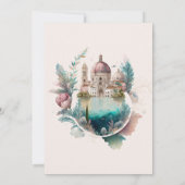 Invitation Aquarelle Whimsical Italien Destination Bridal I (Dos)
