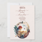 Invitation Aquarelle Whimsical Italien Destination Mariée dan (Devant)