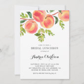 Invitation Aquarelle Whimsical Peaches Déjeuner nuptial (Devant)
