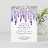 Invitation Aquarelle Wisteria 8 et fabuleux Floral Chic (Debout devant)