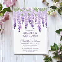 Aquarelle Wisteria 8 et fabuleux Floral Chic