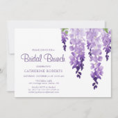 Invitation Aquarelle Wisteria | Brunch nuptial (Devant)