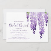 Invitation Aquarelle Wisteria | Brunch nuptial (Devant)