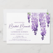 Invitation Aquarelle Wisteria | Brunch nuptial (Devant)