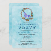Invitation Aquarelle Wolf - Wild Boho Style Bachelorette (Devant / Derrière)