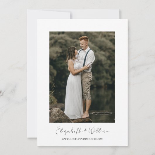 Invitation Aquarelle Yosemite Parc national Mariage Photo (Dos)