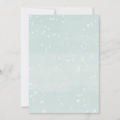 Invitation Aquarelles d'hiver Douche de Noël (Dos)