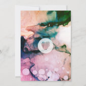 Invitation *~* Aquarelles Elégant AR17 Plage Mariage tendance (Dos)