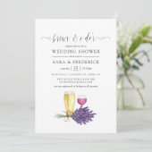 Invitation Aquarelles Lavande Avant Les Je Dis Oui (Debout devant)