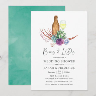 Invitation Aquarelles Succulentes Boissons Avant Les Je Dis O