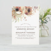 Invitation Aquarelles vintages Florales Automne (Debout devant)