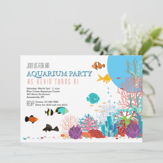 Invitation Aquarium (Debout devant)