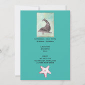 Invitation Aquarium Dolphon Theme Anniversaire (Dos)