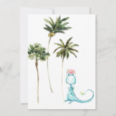 Invitation *~* AR21 Dragon Dinosaur 2 DEUX Photo Anniversaire (Dos)