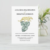 Invitation *~* AR21 QR RSVP Jungle Tropical Leopard MARIAGE I (Debout devant)