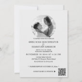 Invitation *~* AR26 Pink 7 QR Victorian RSVP PHOTO Wedding (Dos)
