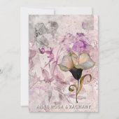 Invitation *~* AR26 Rose 16 QR Victorian RSVP Mariage PHOTO (Devant)