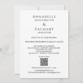 Invitation *~* AR6 Victorian QR PHOTO RSVP Mariage Cherub (Dos)