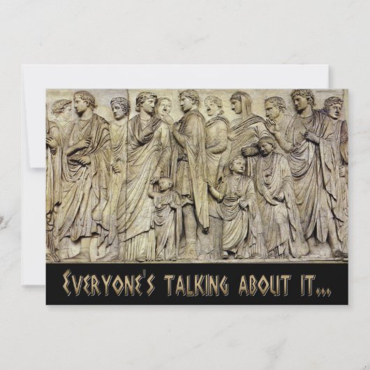 Invitation Ara Pacis Frieze (Devant)