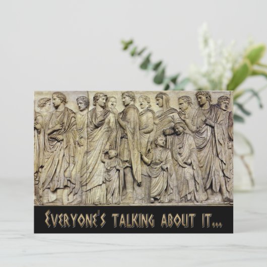 Invitation Ara Pacis Frieze (Debout devant)