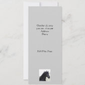 Invitation Arabe de partie de cheval (Dos)