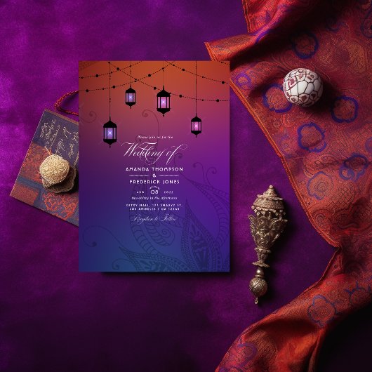 Invitation Arabian Bollywood Mariage Photo