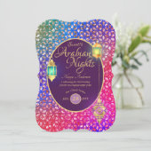 Invitation Arabian Nights Sweet 16 Quinceanera N'IMPORTE QUEL (Debout devant)