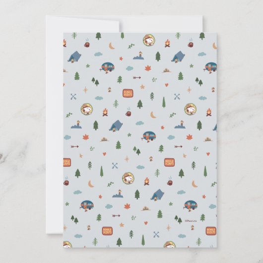 Invitation Arachides - Snoopy | Un Joyeux Anniversaire Camper (Dos)