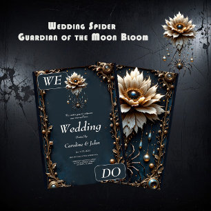 Invitation Araignée de Mariage – Gardienne de la Fleur de Lun