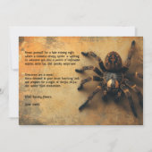 Invitation Araignée tactile parlée HALLOWEEN Bash ! (Dos)