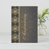 Invitation Araignées d'or Mariage Annouement (Debout devant)